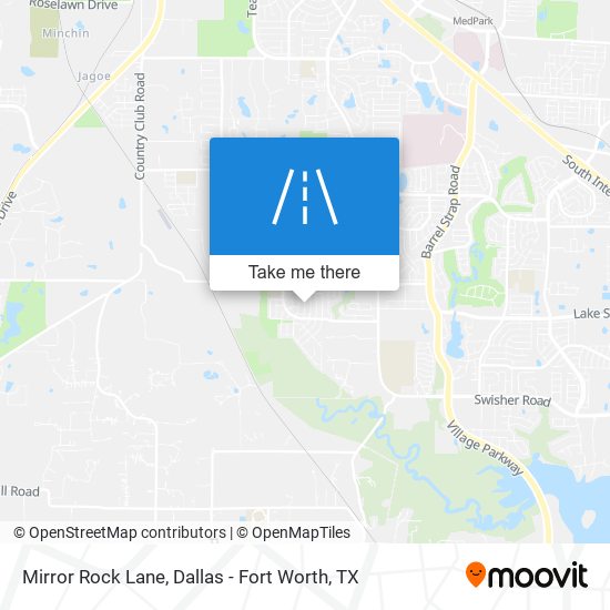 Mirror Rock Lane map