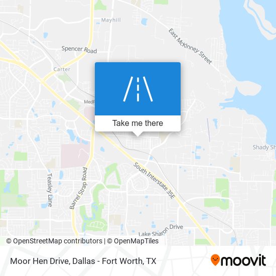Moor Hen Drive map