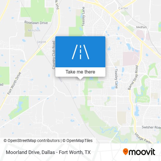 Moorland Drive map