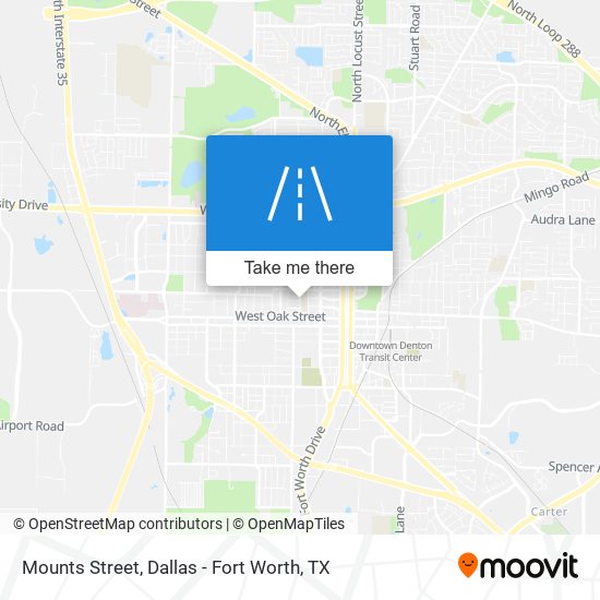 Mounts Street map