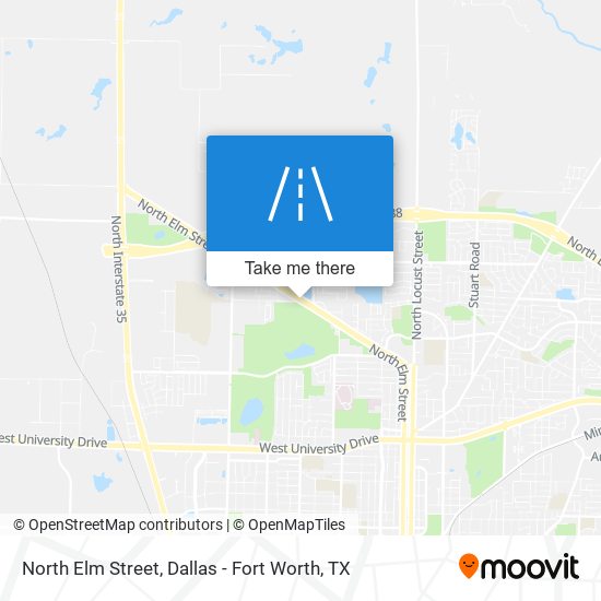 North Elm Street map