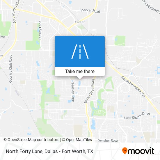North Forty Lane map