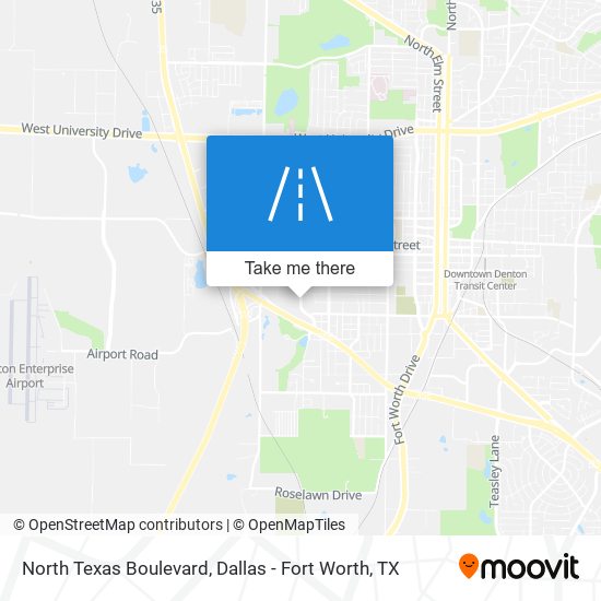 Mapa de North Texas Boulevard