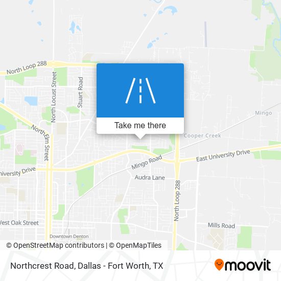 Northcrest Road map