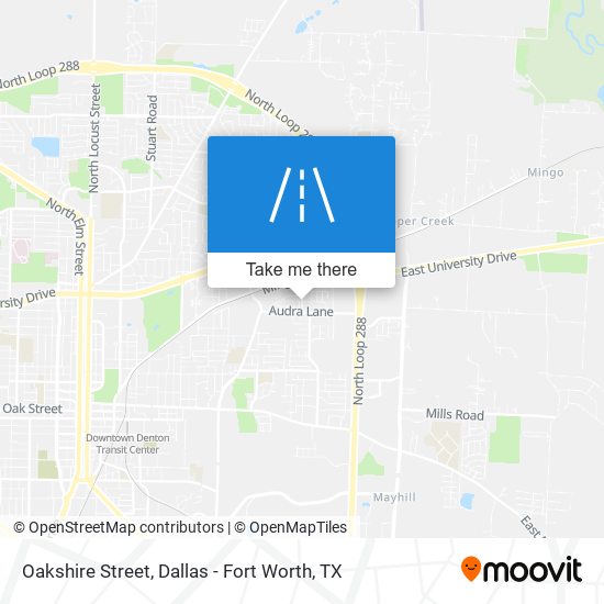 Oakshire Street map