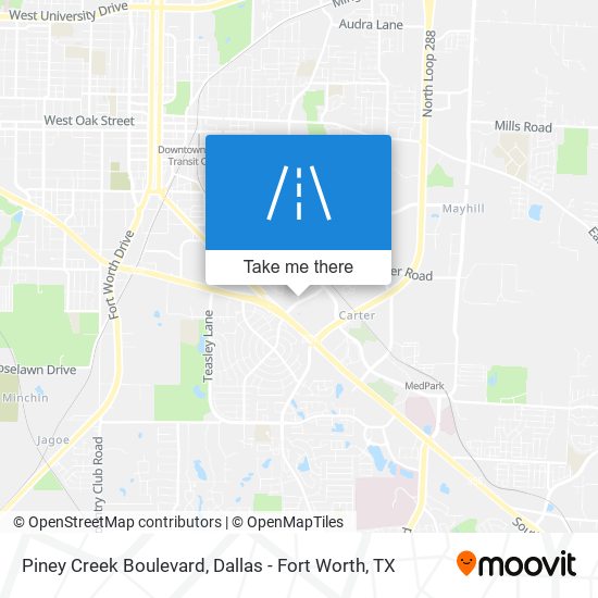 Mapa de Piney Creek Boulevard