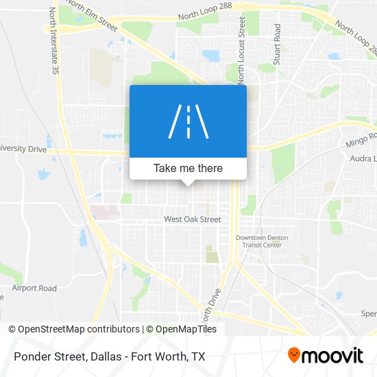 Mapa de Ponder Street