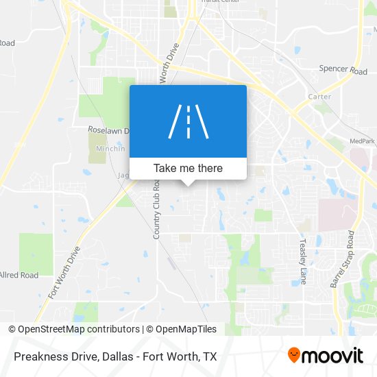 Preakness Drive map