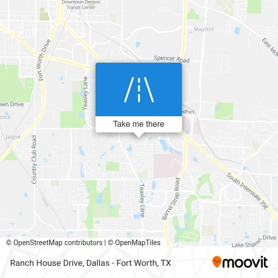 Ranch House Drive map