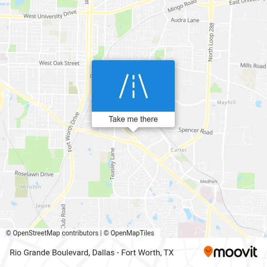 Rio Grande Boulevard map