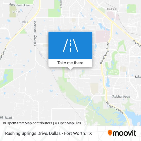 Rushing Springs Drive map