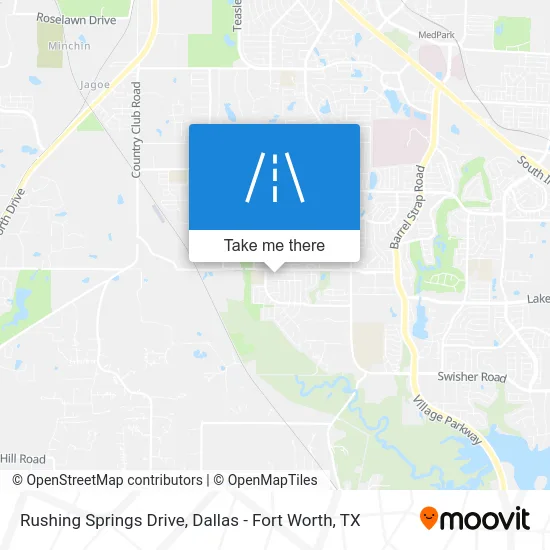 Rushing Springs Drive map