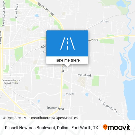 Mapa de Russell Newman Boulevard