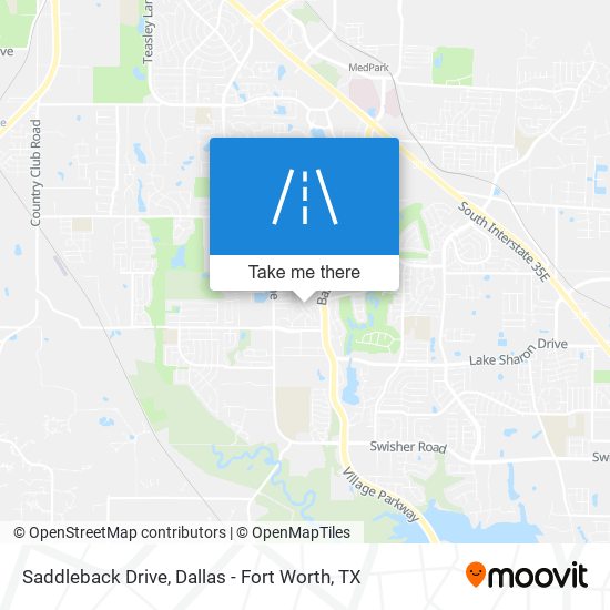 Saddleback Drive map