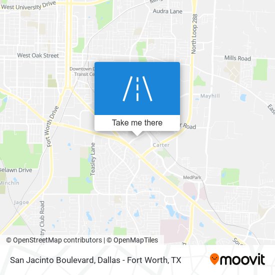 San Jacinto Boulevard map