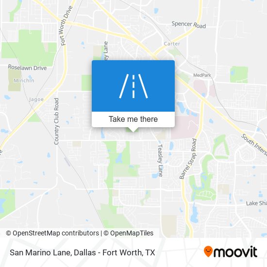 Mapa de San Marino Lane