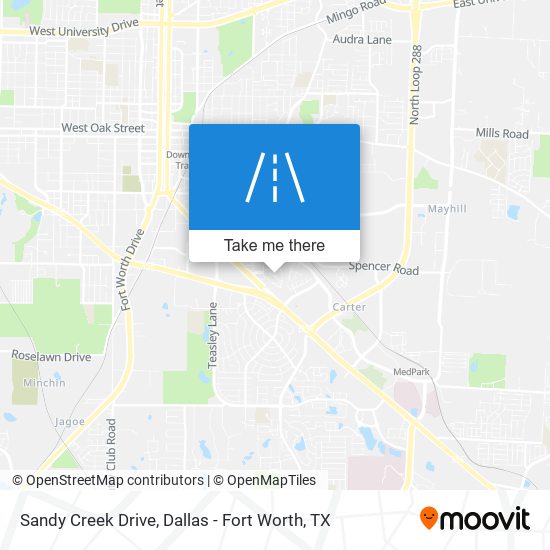 Mapa de Sandy Creek Drive