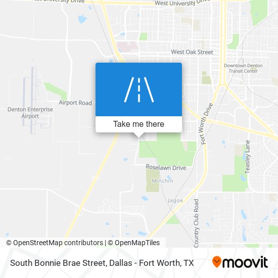 South Bonnie Brae Street map