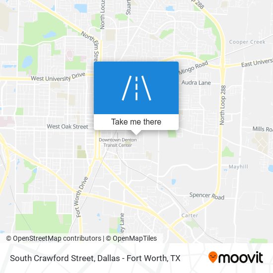 South Crawford Street map