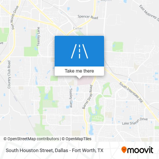 South Houston Street map