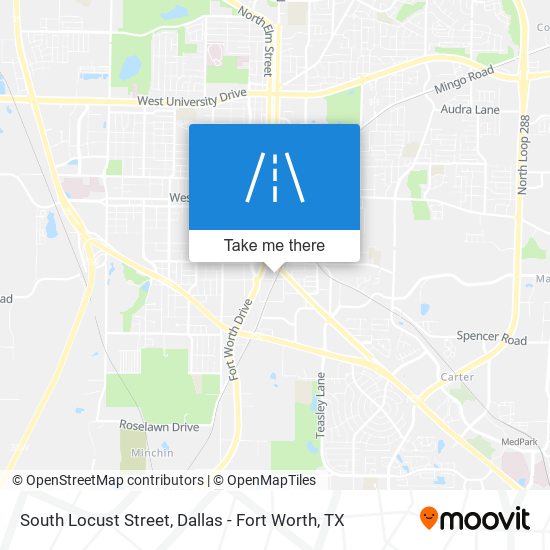 South Locust Street map