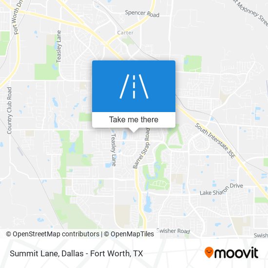 Summit Lane map