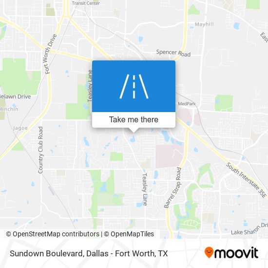 Sundown Boulevard map
