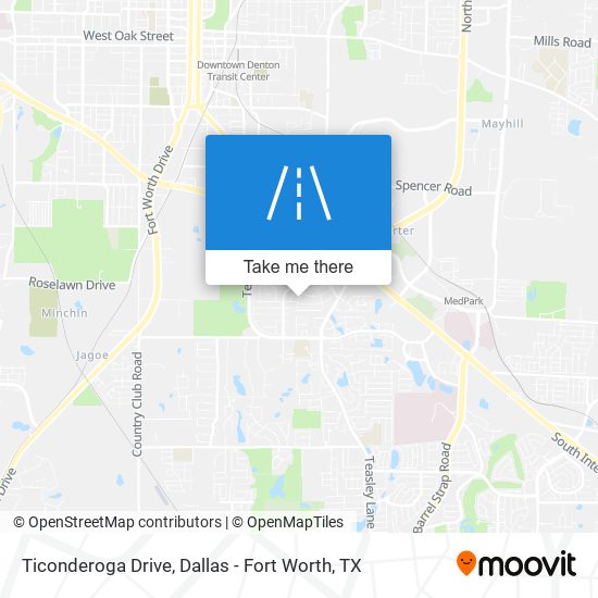 Ticonderoga Drive map