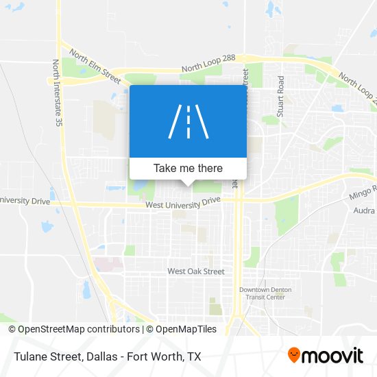 Tulane Street map