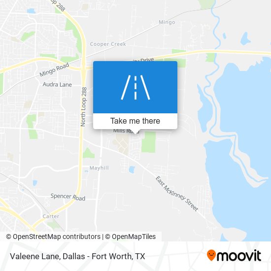 Valeene Lane map