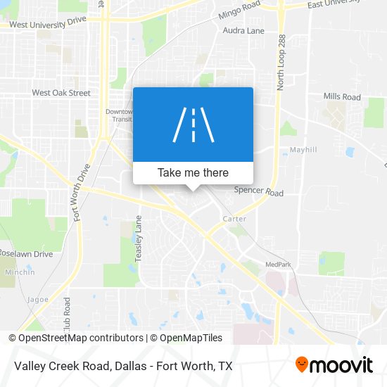 Valley Creek Road map