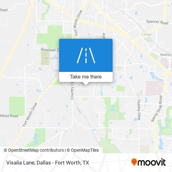 Visalia Lane map