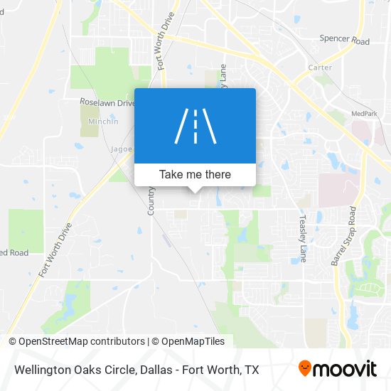 Wellington Oaks Circle map