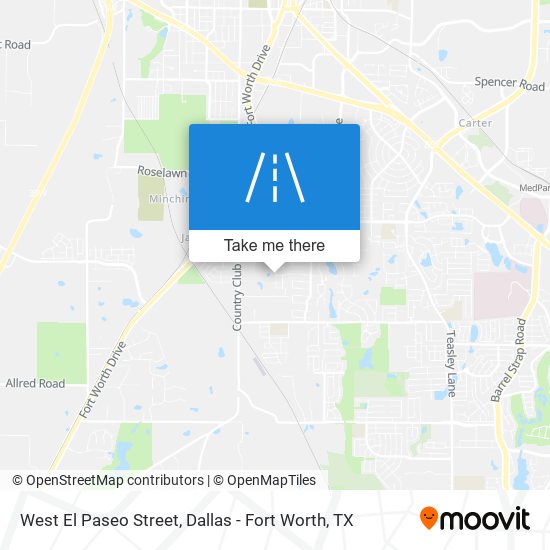 West El Paseo Street map