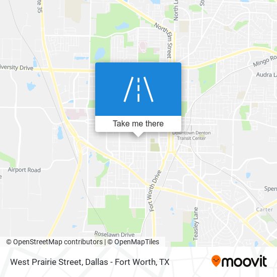West Prairie Street map
