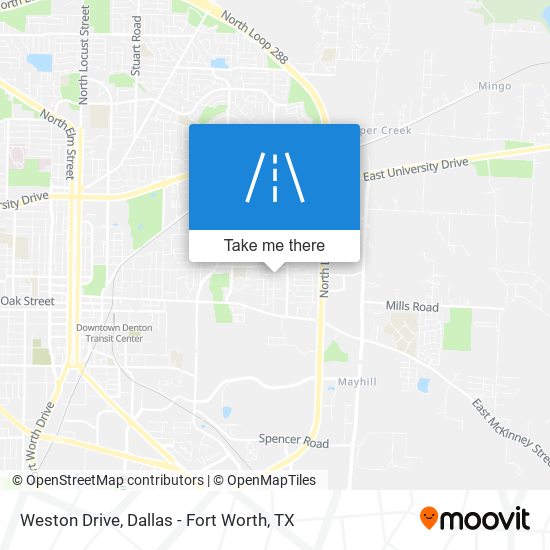 Weston Drive map