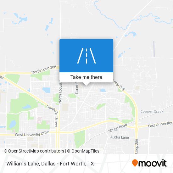 Williams Lane map