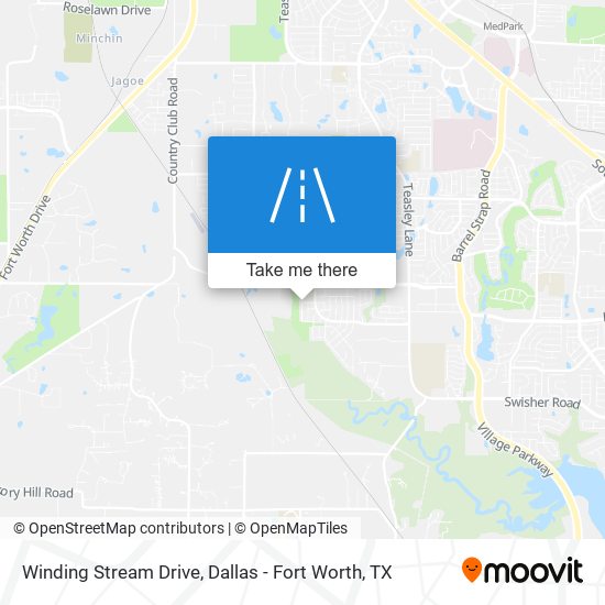 Winding Stream Drive map