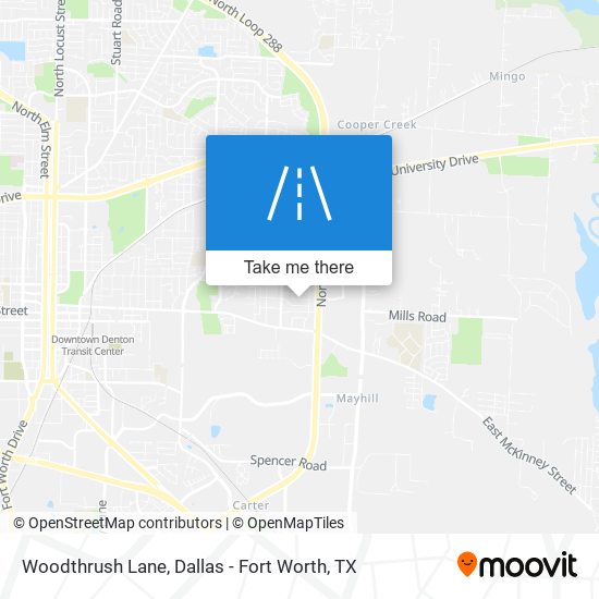 Woodthrush Lane map