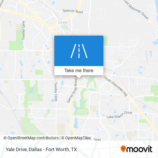 Yale Drive map