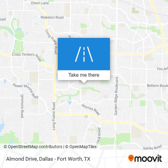 Almond Drive map