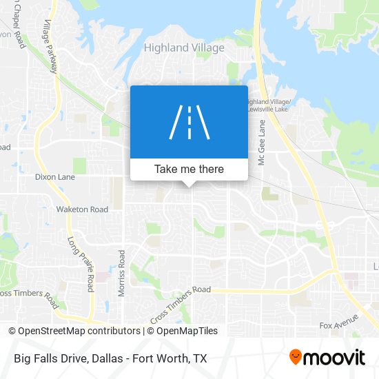 Big Falls Drive map