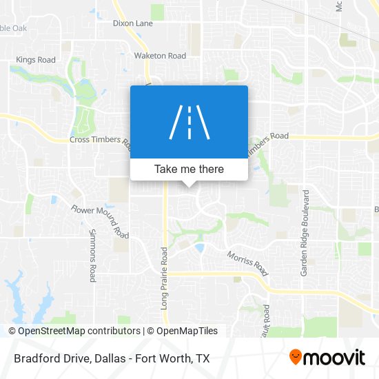 Bradford Drive map