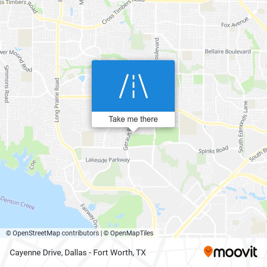 Cayenne Drive map