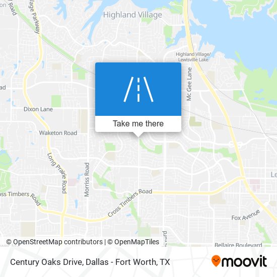 Century Oaks Drive map