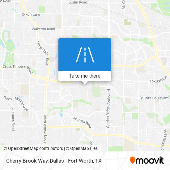 Cherry Brook Way map
