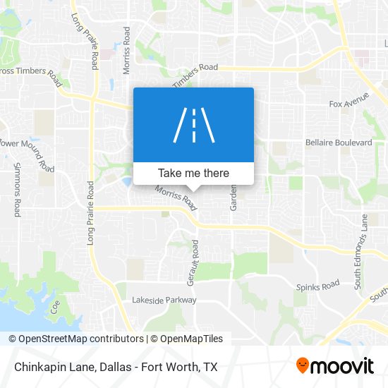 Chinkapin Lane map