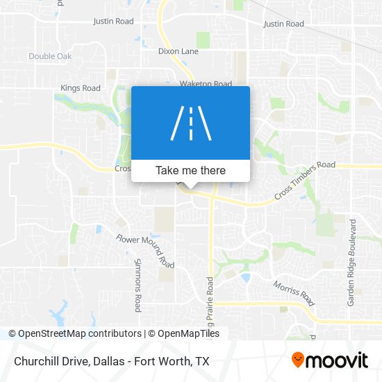 Churchill Drive map