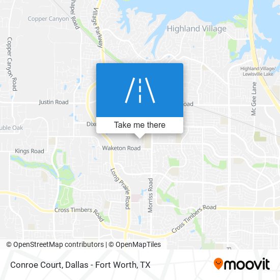 Conroe Court map