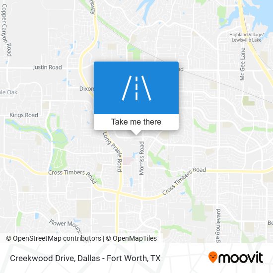 Creekwood Drive map